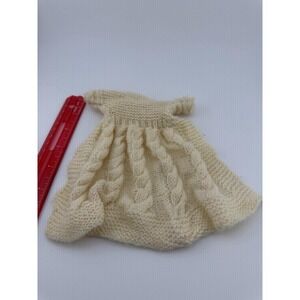 Vintage 1960's Barbie Handmade (?) White Sweater Coat